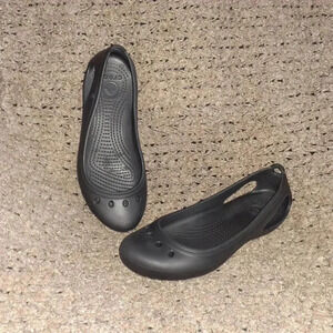 CROCS-Kadee-Ballet Flats-Black-Sz 7-Excellent